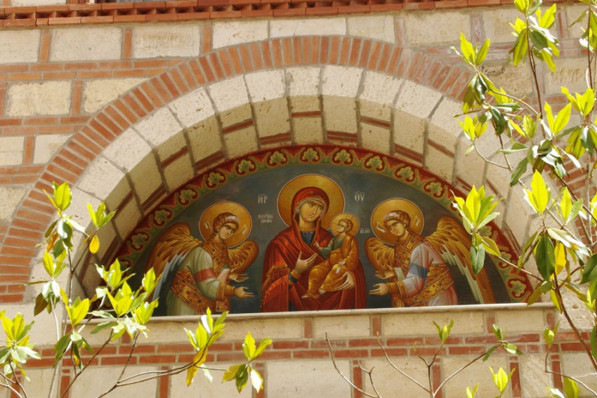 Мужской монастырь прп. Феодоры Солунской (Фессалоникийской), Салоники (Θεσσαλονίκη) (Центральная Македония, Греция). архитектурные детали