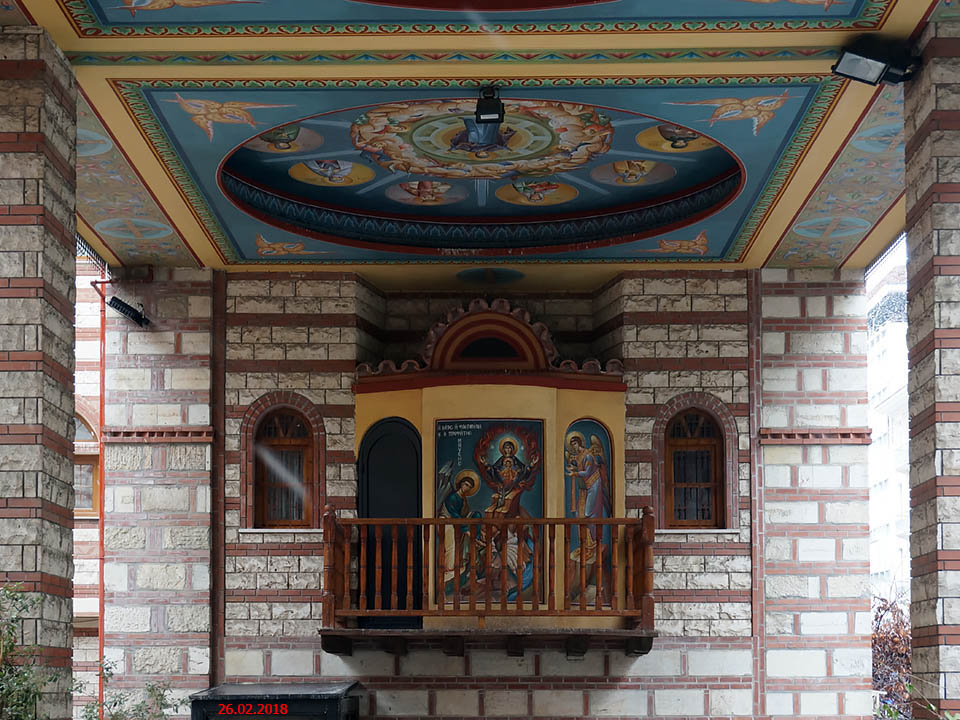 Мужской монастырь прп. Феодоры Солунской (Фессалоникийской), Салоники (Θεσσαλονίκη) (Центральная Македония, Греция). архитектурные детали