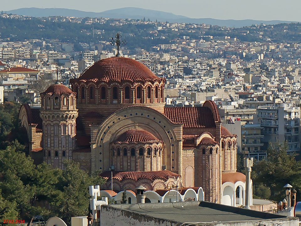 Салоники (Θεσσαλονίκη). Церковь Павла апостола. фасады