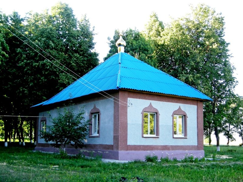 Церковь Георгия Победоносца, Берёзовка (Ивнянский район, Белгородская область). общий вид в ландшафте