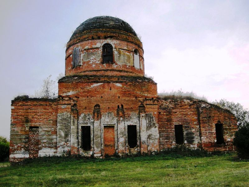 Церковь Николая чудотворца, Студенок (Ивнянский район, Белгородская область). общий вид в ландшафте