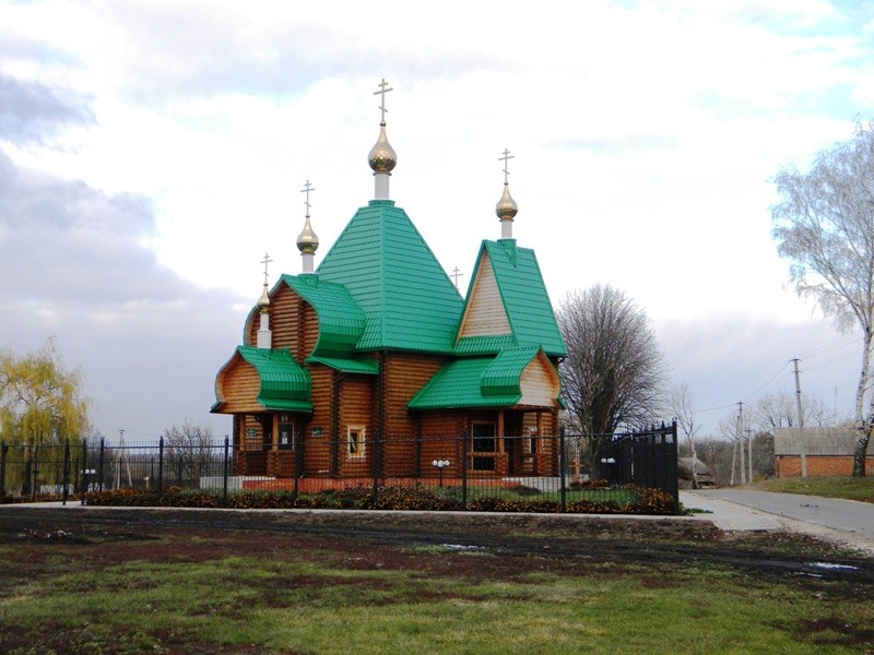 Церковь Димитрия Ростовского, Дмитриевка (Ракитянский район, Белгородская область). общий вид в ландшафте