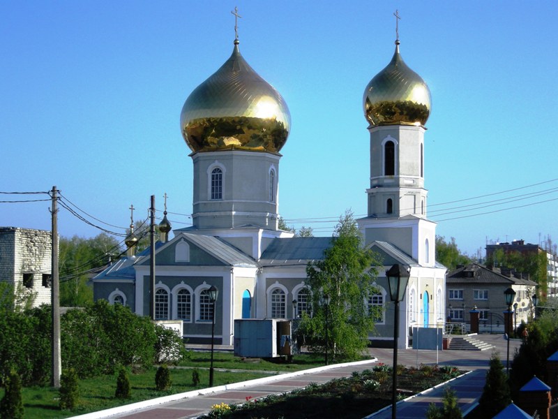 Церковь Успения Пресвятой Богородицы, Чернянка (Чернянский район, Белгородская область). общий вид в ландшафте