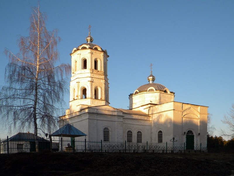 Церковь Троицы Живоначальной, Гнилое (Чернянский район, Белгородская область). общий вид в ландшафте