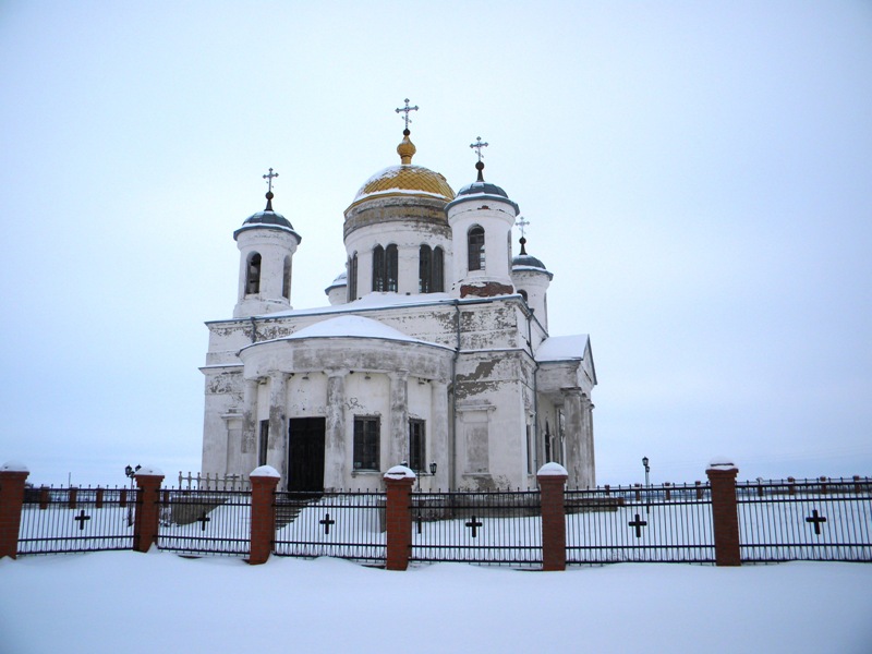 Церковь Троицы Живоначальной, Становое (Чернянский район, Белгородская область). общий вид в ландшафте