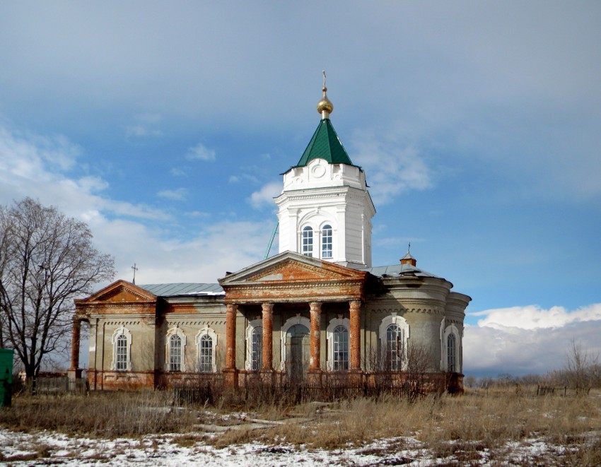 Церковь Троицы Живоначальной, Булановка (Шебекинский район, Белгородская область). общий вид в ландшафте