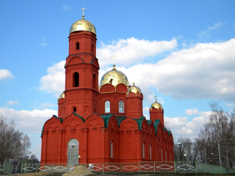 Церковь Троицы Живоначальной, Муром (Шебекинский район, Белгородская область). общий вид в ландшафте