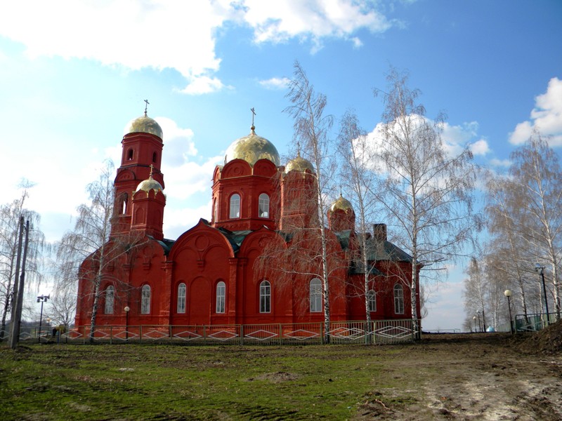 Церковь Троицы Живоначальной, Муром (Шебекинский район, Белгородская область). общий вид в ландшафте