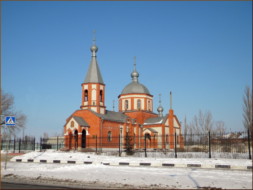 Церковь Михаила Архангела, Маслова Пристань (Шебекинский район, Белгородская область). общий вид в ландшафте
