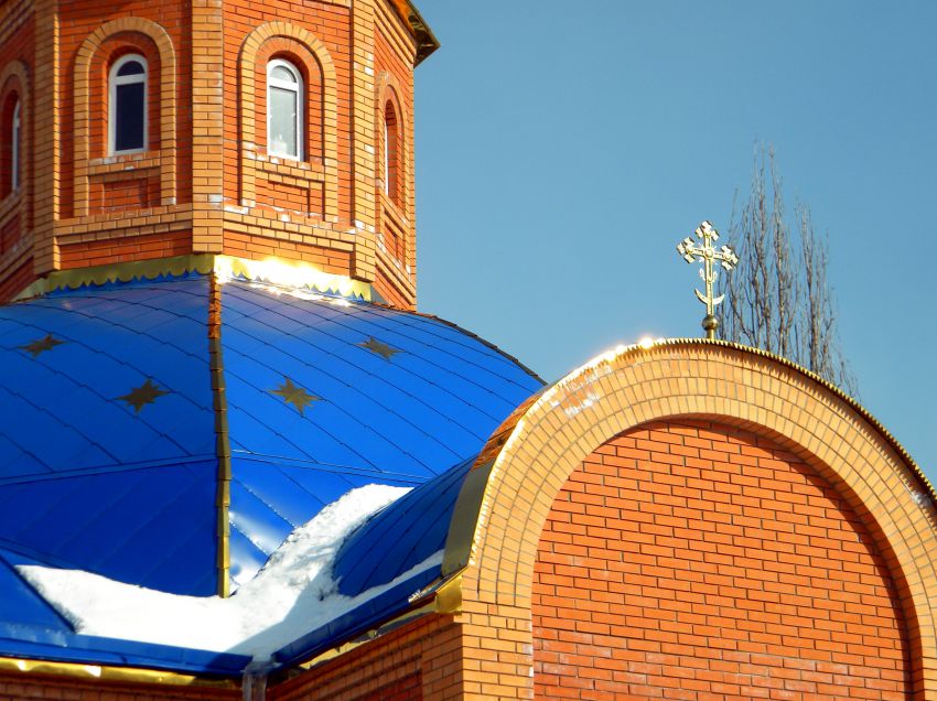 Церковь Покрова Пресвятой Богородицы (новая), Новая Таволжанка (Шебекинский район, Белгородская область). архитектурные детали, Строящийся новый храм Покрова Пресвятой Богородицы 