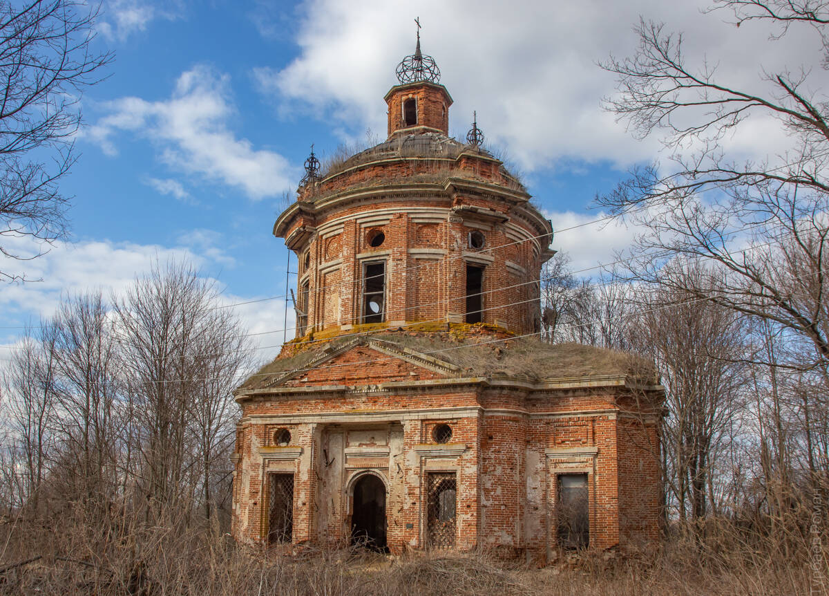 Церковь Михаила Архангела, Горки (Ясногорский район, Тульская область). фасады, Вид с юга