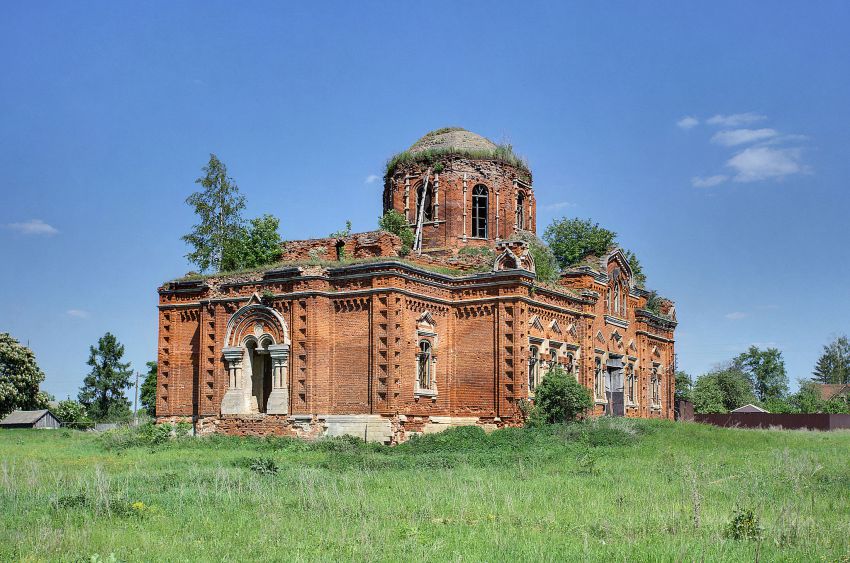 Денисово. Церковь Покрова Пресвятой Богородицы. фасады