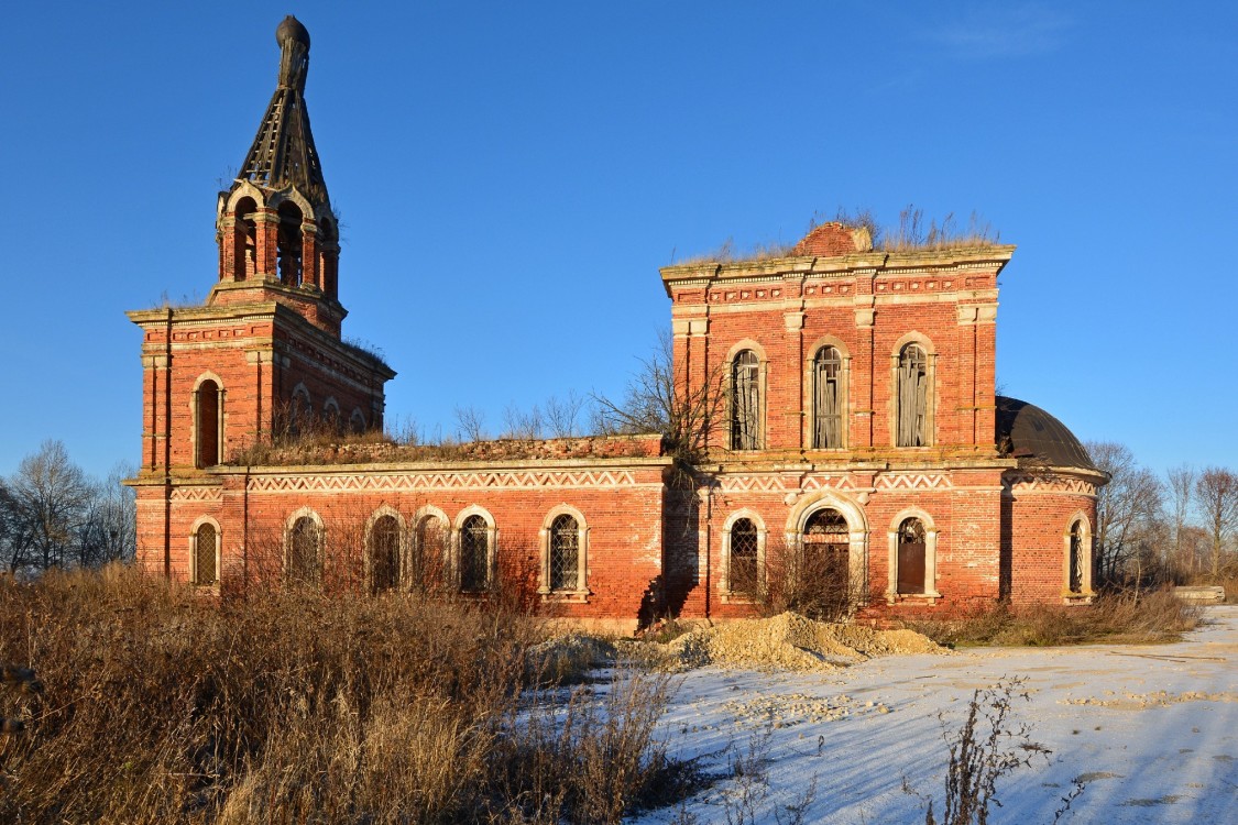 Церковь Рождества Пресвятой Богородицы, Теляково (Ясногорский район, Тульская область). фасады, Вид с юго-востока