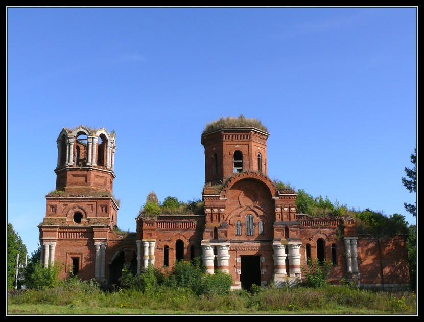 Горшково. Церковь Воскресения Христова. фасады