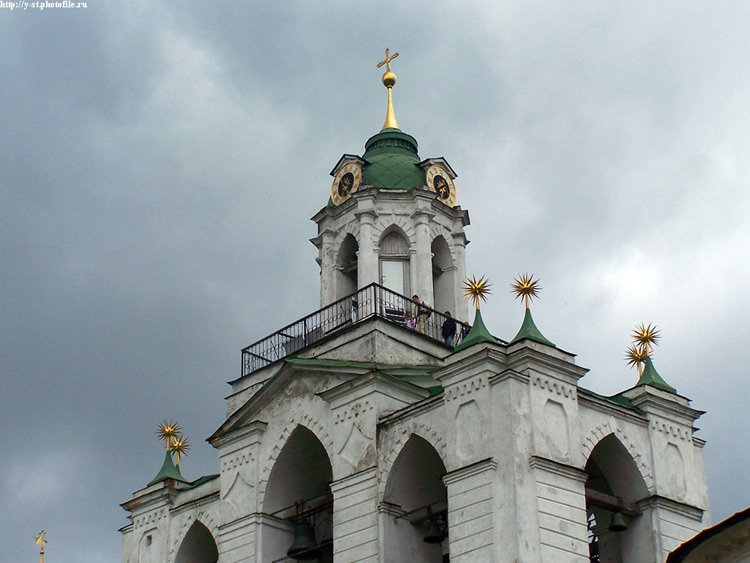 Спасо-Преображенский монастырь. Звонница с церковью Печерской иконы Божией Матери, Ярославль (Ярославль, город, Ярославская область). архитектурные детали