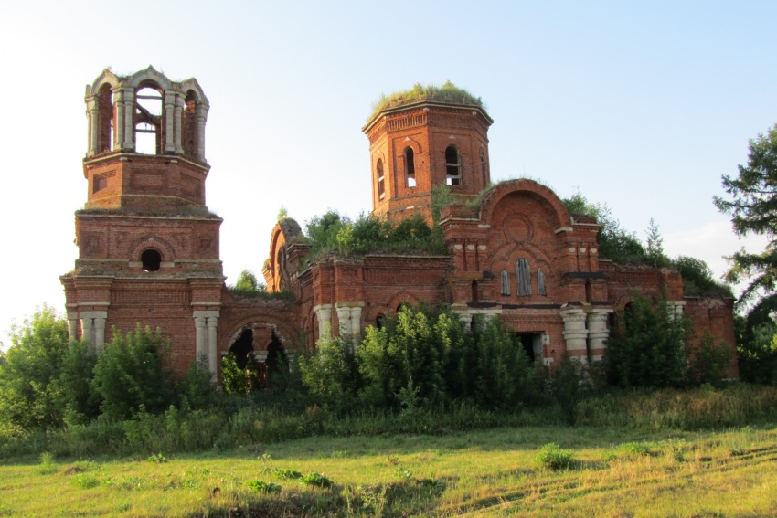 Горшково. Церковь Воскресения Христова. фасады, вид с юга