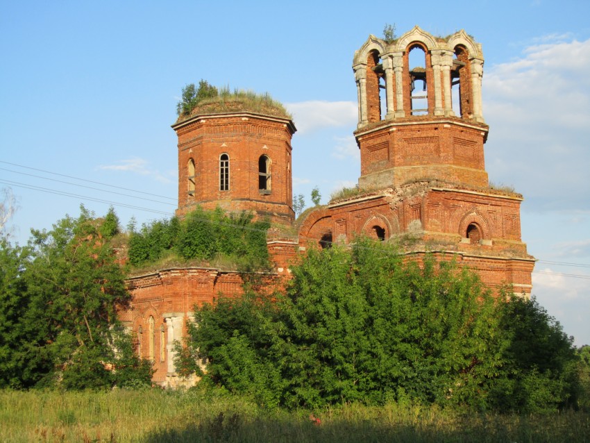 Горшково. Церковь Воскресения Христова. фасады, вид с северо-запада