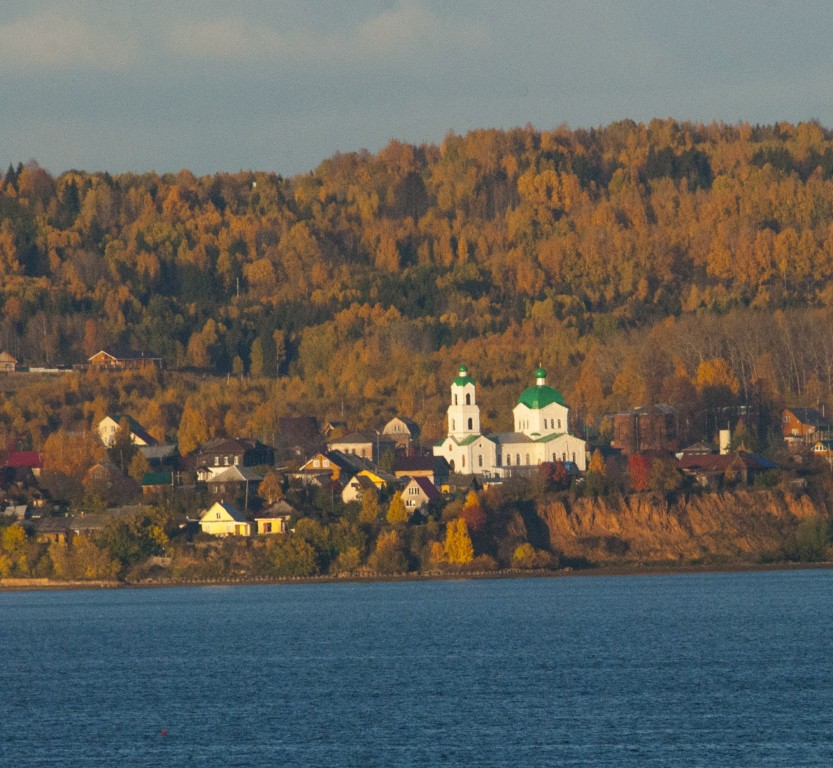Церковь Вознесения Господня, Красная Слудка (Добрянка, город, Пермский край). общий вид в ландшафте