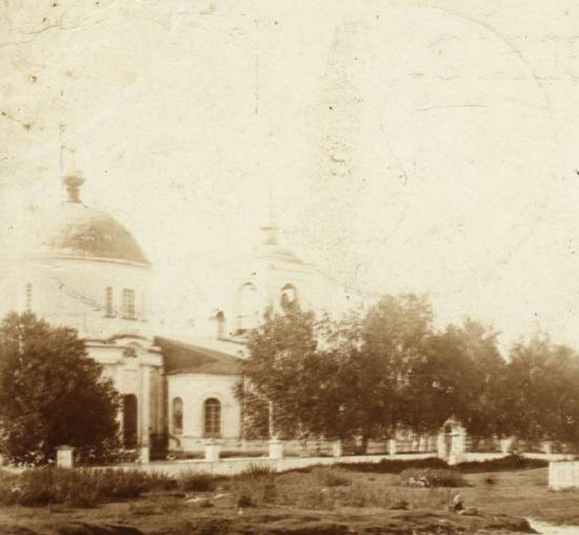 Церковь Троицы Живоначальной, Никифоровское (Зубцовский район, Тверская область). архивная фотография, Из архива Александра Николаевича Семёнова. Автор неизвестен. 