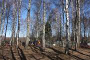 Церковь Рождества Христова, Вид на церковное место с юга<br>, Бубново, Зубцовский район, Тверская область