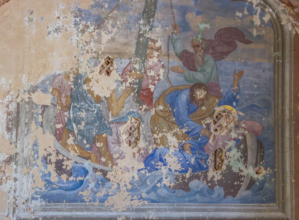 Церковь Воскресения Христова, Остров (Гаврилов-Ямский район, Ярославская область). интерьер и убранство, Фрагмент росписи северного придела