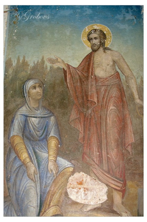 Церковь Воскресения Христова, Остров (Гаврилов-Ямский район, Ярославская область). интерьер и убранство, фрагмент росписи храма