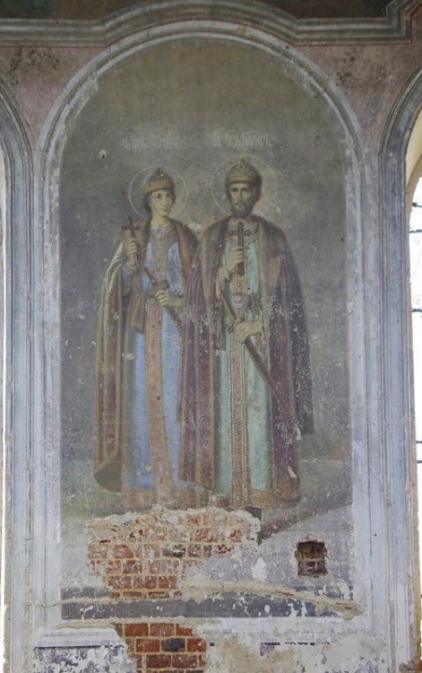 Церковь Троицы Живоначальной, Елино (Захаровский район, Рязанская область). интерьер и убранство, Фрагмент росписи Троицкой церкви в селе Елино (Захаровка)