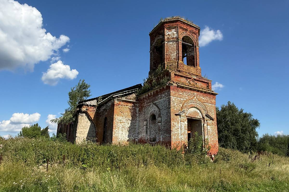 фасады. Церковь Димитрия Солунского, Окуньково (Захаровский район, Рязанская область)