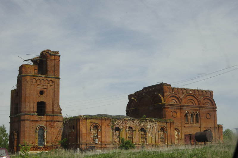 Церковь Троицы Живоначальной, Троицкое (Захаровский район, Рязанская область). документальные фотографии, Троицкая церковь в селе Троицкое 