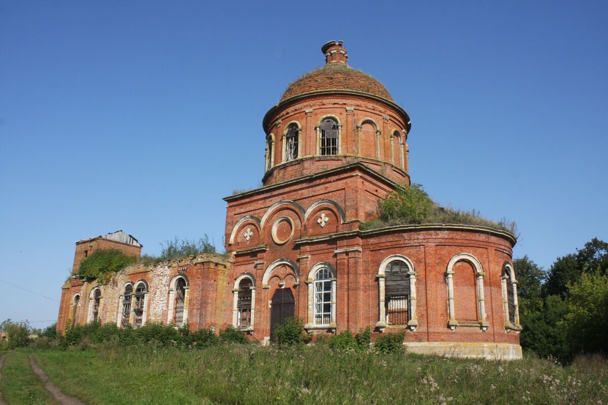 Церковь Троицы Живоначальной, Байдики (Захаровский район, Рязанская область). фасады
