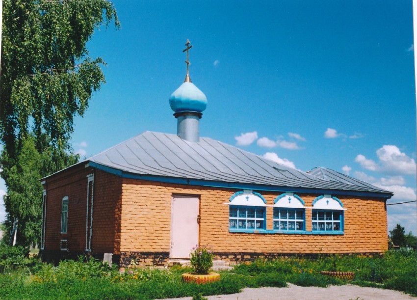 Церковь Иоанна Богослова, Плахино (Захаровский район, Рязанская область). общий вид в ландшафте, церковь новая