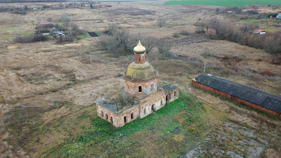 Церковь Рождества Христова, Голощапово (Щёкинский район, Тульская область). общий вид в ландшафте