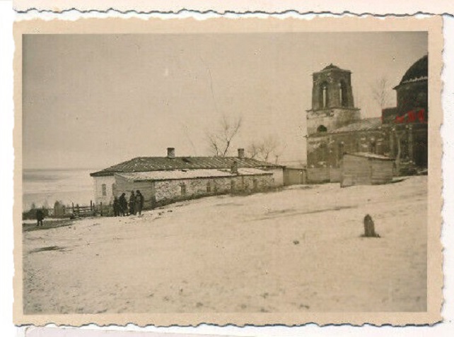 Церковь Михаила Архангела, Драгуны (Щёкинский район, Тульская область). архивная фотография, Фото 1943 г. с аукциона e-bay.de