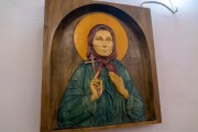 Церковь Богоявления Господня, Образ Наталии Скопинской, деревянный барельеф, раскрашивание<br>, Чурики, Михайловский район, Рязанская область