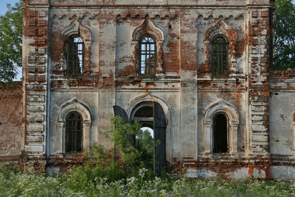 Каркалей. Церковь Казанской иконы Божией Матери. фасады, Северный фасад основного объема