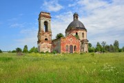 Церковь Казанской иконы Божией Матери, Вид с юго-запада<br>, Данилово, урочище, Ермишинский район, Рязанская область