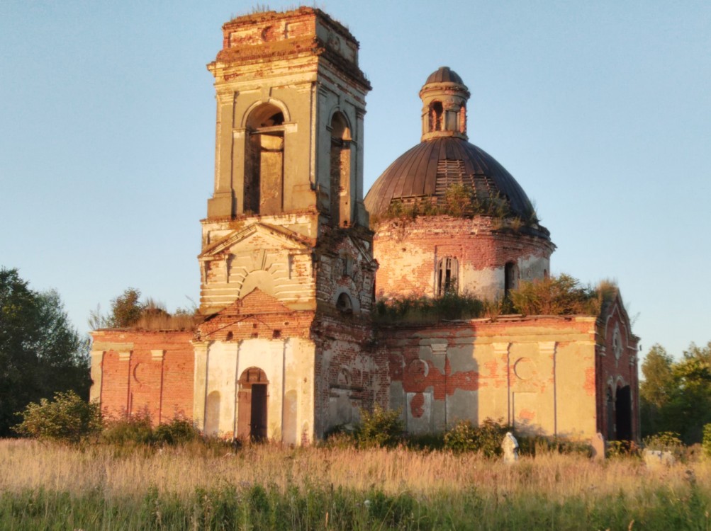 Церковь Казанской иконы Божией Матери, Данилово, урочище (Ермишинский район, Рязанская область). фасады