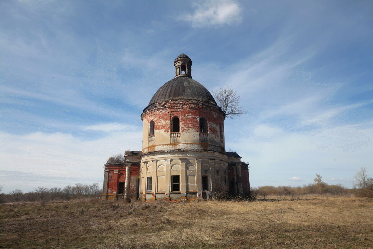 Церковь Казанской иконы Божией Матери, Данилово, урочище (Ермишинский район, Рязанская область). фасады