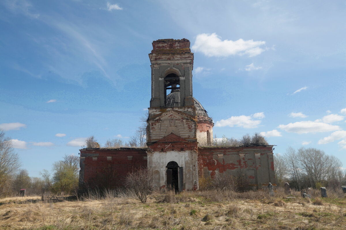 Церковь Казанской иконы Божией Матери, Данилово, урочище (Ермишинский район, Рязанская область). фасады