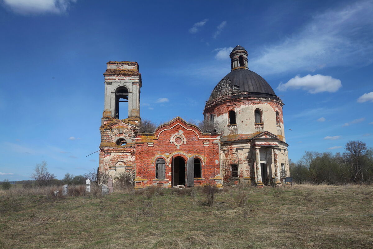 Церковь Казанской иконы Божией Матери, Данилово, урочище (Ермишинский район, Рязанская область). фасады