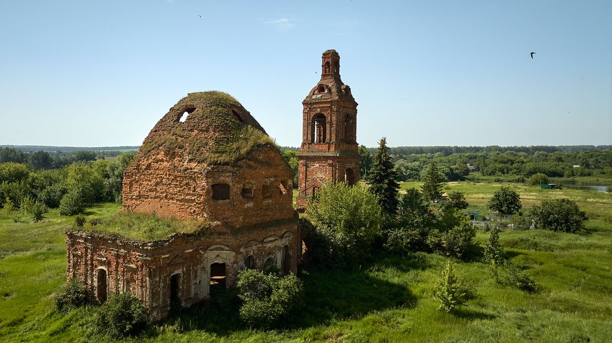 фасады. Церковь Воскресения Христова, Новое Киркино (Михайловский район, Рязанская область)
