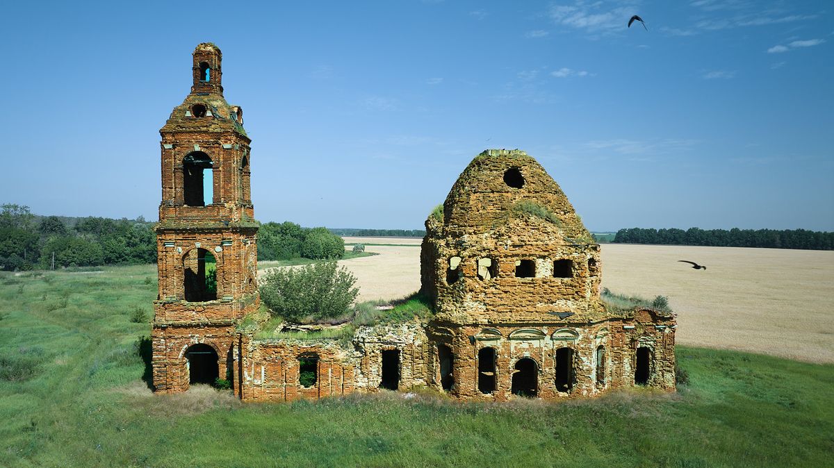 фасады. Церковь Воскресения Христова, Новое Киркино (Михайловский район, Рязанская область)