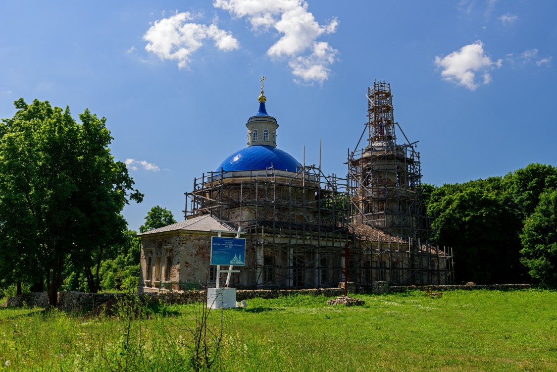 Церковь Воздвижения Креста Господня, Проне-Городище (Михайловский район, Рязанская область). фасады, Проне-Городище. Церковь Воздвижения Креста Господня. Крестовоздвиженская церковь.