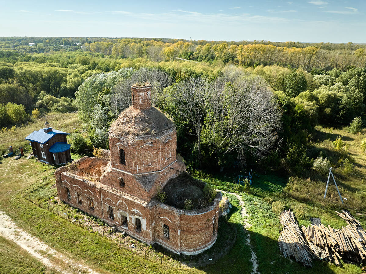 Церковь Воздвижения Креста Господня, Аннино (Михайловский район, Рязанская область). фасады