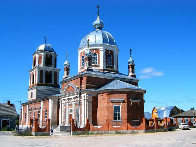 Церковь Николая Чудотворца, Шостье (Касимовский район и г. Касимов, Рязанская область). фасады, Церковь Николая Чудотворца в селе Шостье