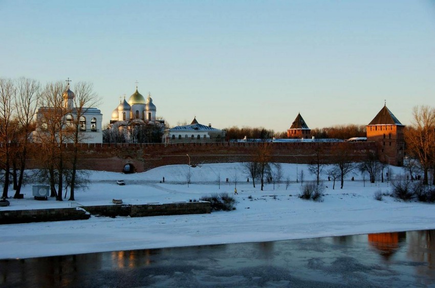 Кремль, Великий Новгород (Великий Новгород, город, Новгородская область). общий вид в ландшафте