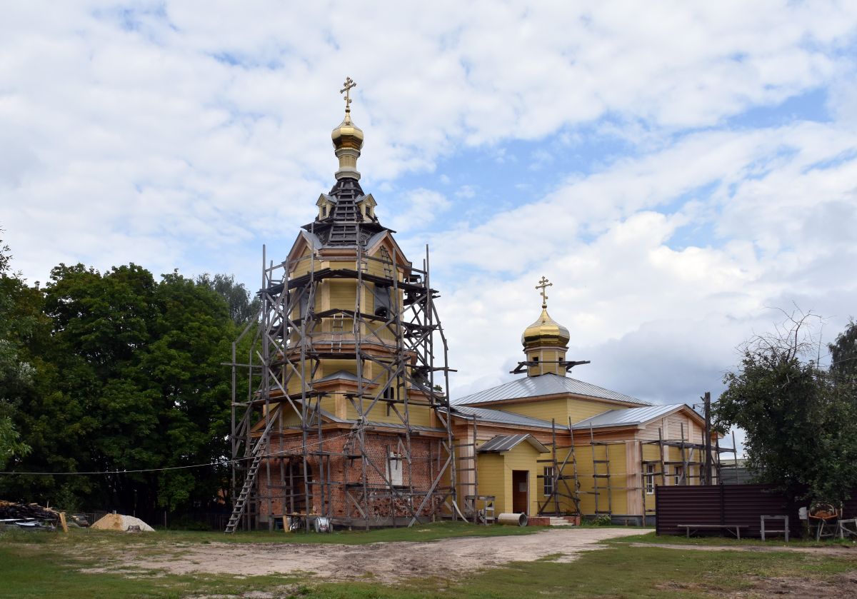 Церковь Николая Чудотворца, Спас-Клепики (Клепиковский район, Рязанская область). документальные фотографии, церковь на завершающем этапе восстановления