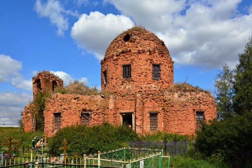 Церковь Владимирской иконы Божией Матери, Неретино (Кораблинский район, Рязанская область). фасады, Вид с юго-востока