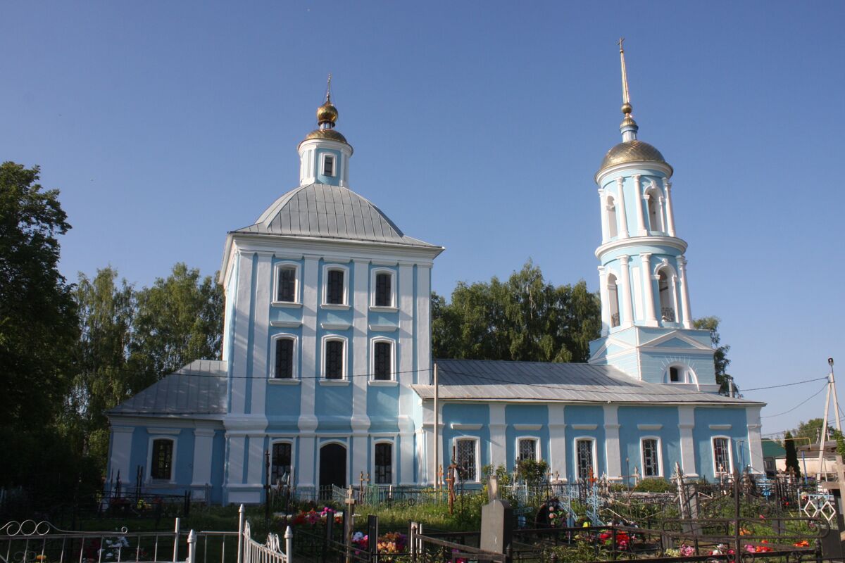 Церковь Тихвинской иконы Божией Матери, Пехлец (Кораблинский район, Рязанская область). фасады