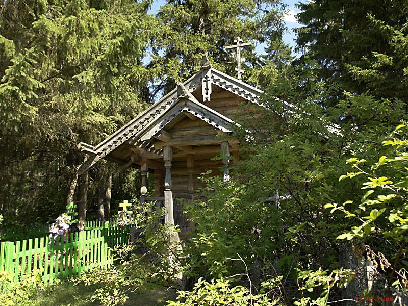 Часовня Иоанна Предтечи, Филипповская (Почозеро) (Плесецкий район, Архангельская область). общий вид в ландшафте